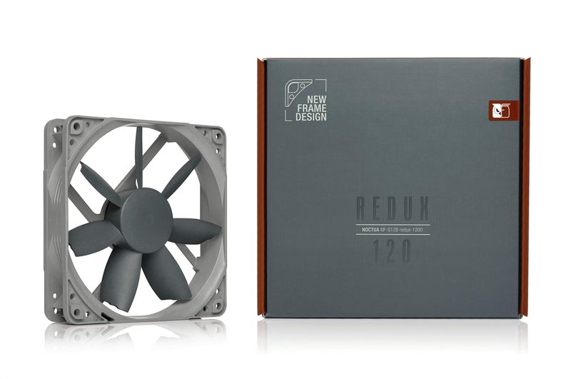 Noctua NF-S12B redux-1200, High Performance Cooling Fan, 3-Pin, 1200 RPM (120mm, Grey) - Image 4